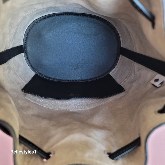 KATE SPADE Gramercy Pebbled Leather MEDIUM Bucket Bag- Black color ⭐ - Picture 15 of 16